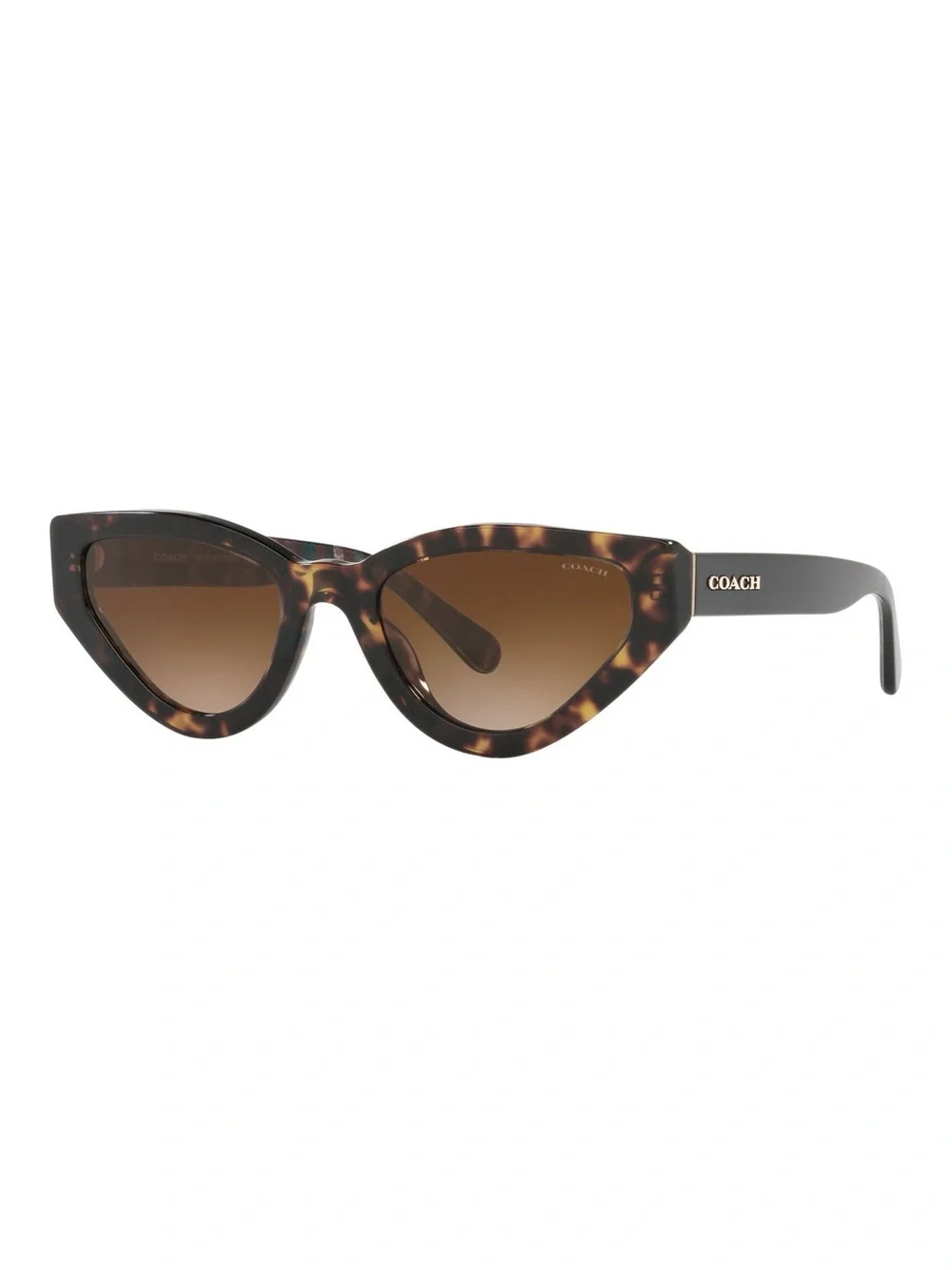 Coach Tortoise Shell Cat Eye Sunglasses - Brown Gradient
